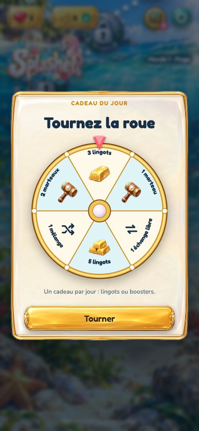 La roue du cadeau du jour